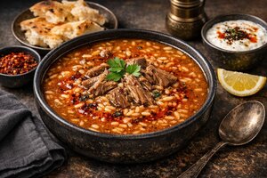 Turkish Tandoor Soup with Tender Lamb and Vegetables