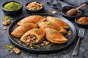 Turkish Stone Kadayıf - Crispy Shredded Phyllo Dessert