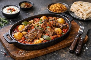 Tave Lamb - Turkish Clay Pot Braised Lamb with Vegetables
