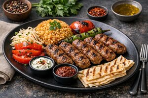 Tekirdağ Köftesi - Turkish Meatballs with Rice and Herbs