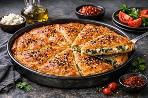 Turkish Layered Börek in Baking Tray