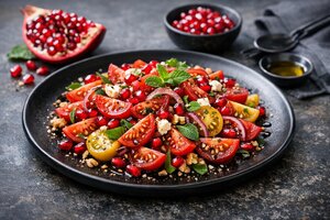 Turkish Tomato Pomegranate Salad