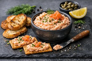 Turkish Smoked Salmon Dip with Herbs and Cream Cheese