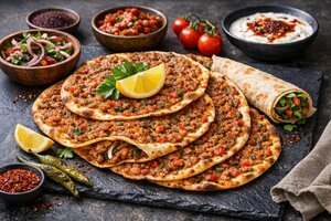 Urfa Lahmacun - Spicy Turkish Flatbread Pizza