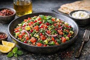 Urfa Salad with Pomegranate Molasses and Walnuts