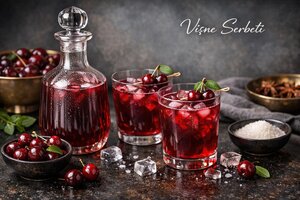 Turkish Sour Cherry Sherbet - Traditional Refreshing Summer Drink