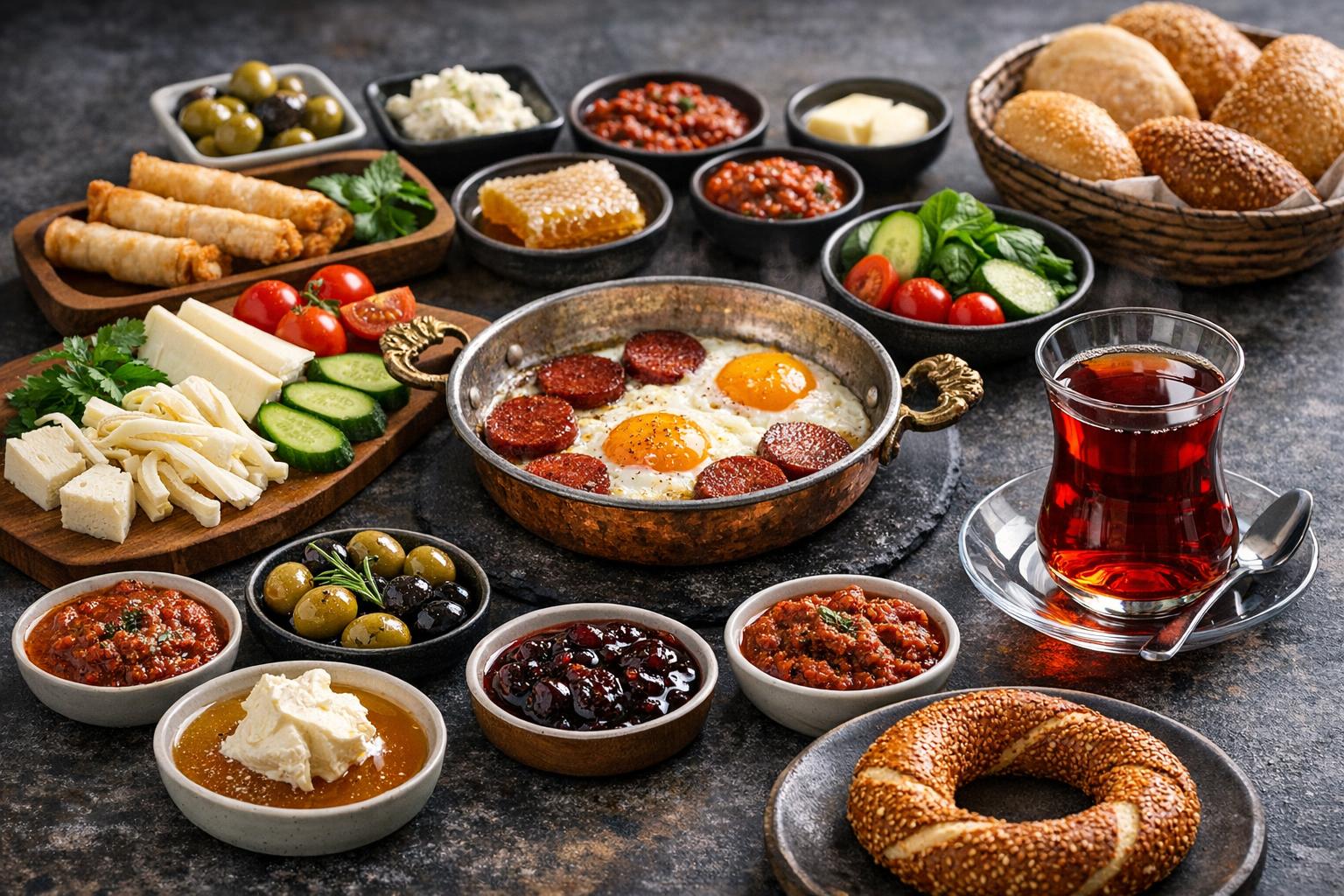 Türkisches Tee-Frühstück - Authentisches Kahvaltı