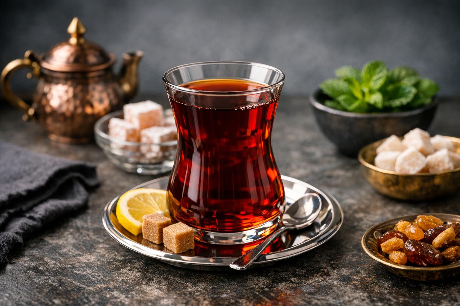 Turkish Tea (Çay) - Traditional Two-Pot Method
