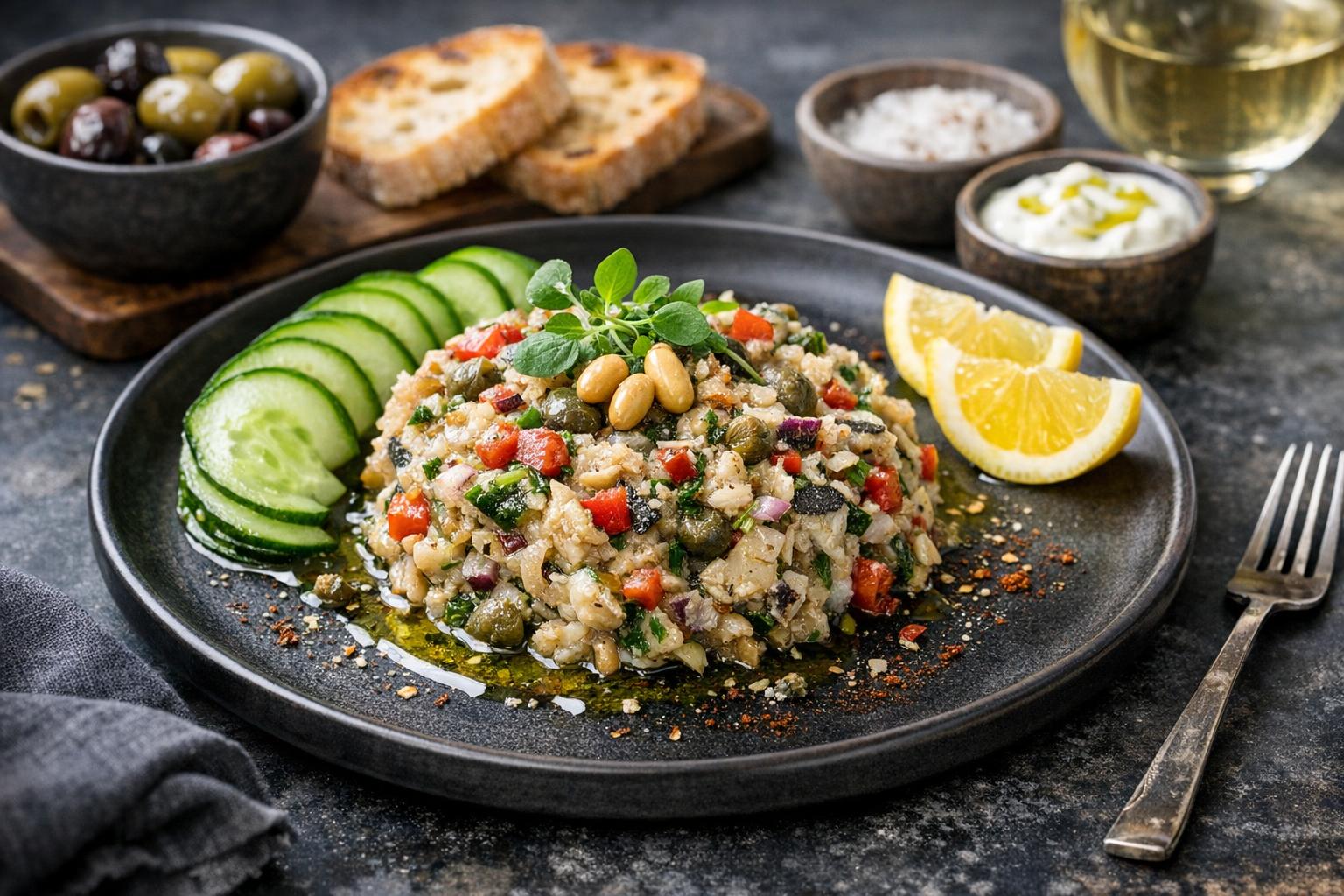 Turkish Marinated Mackerel Meze