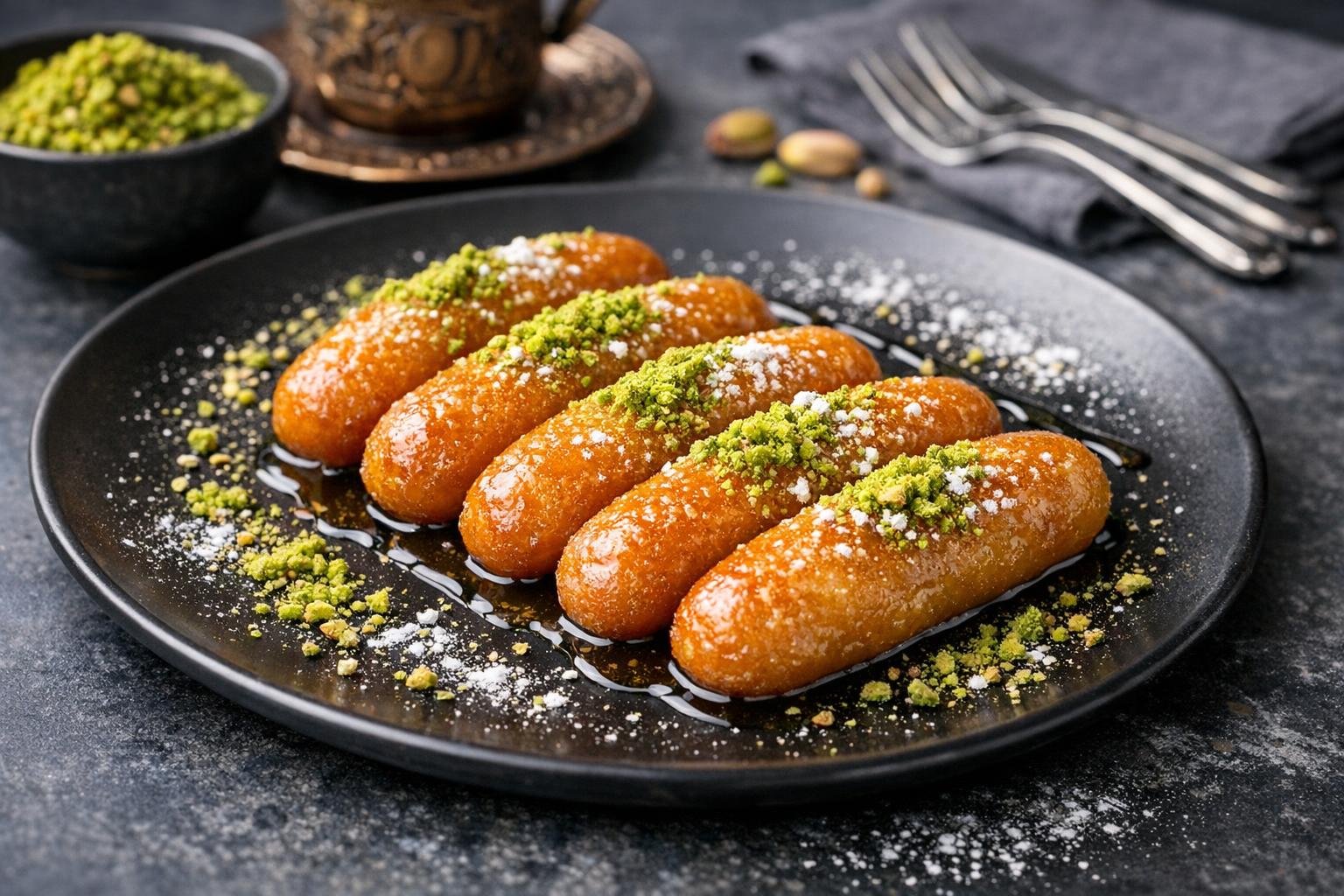 Vezir Parmağı - Turkish Syrup-Soaked Finger Pastries