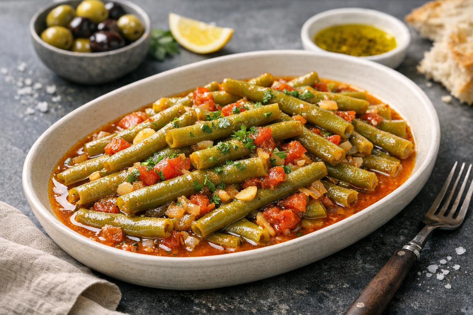 Turkish Green Beans in Olive Oil